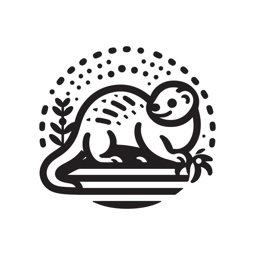 Stylish Mongoose Silhouette Vectors for Artistic and Decorative Designs
