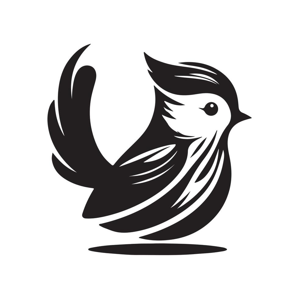 Download Blue Tit Silhouette Vectors for Trendy Design Needs