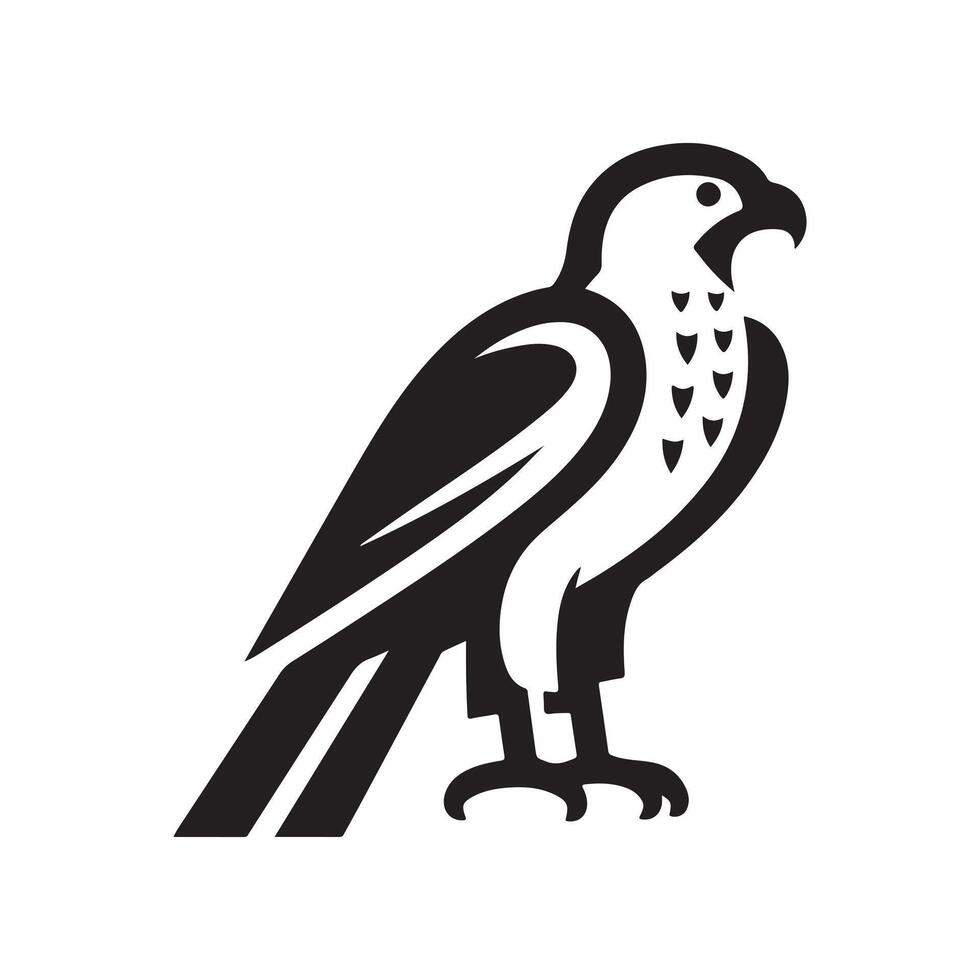 Eurasian Goshawk Silhouette Vectors for Wildlife Posters and Flyers