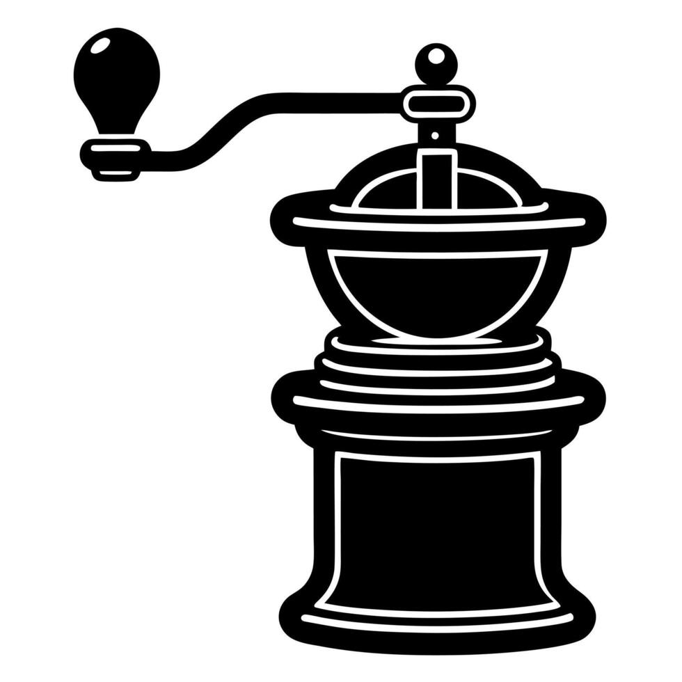 Grinder silhouette illustration vector