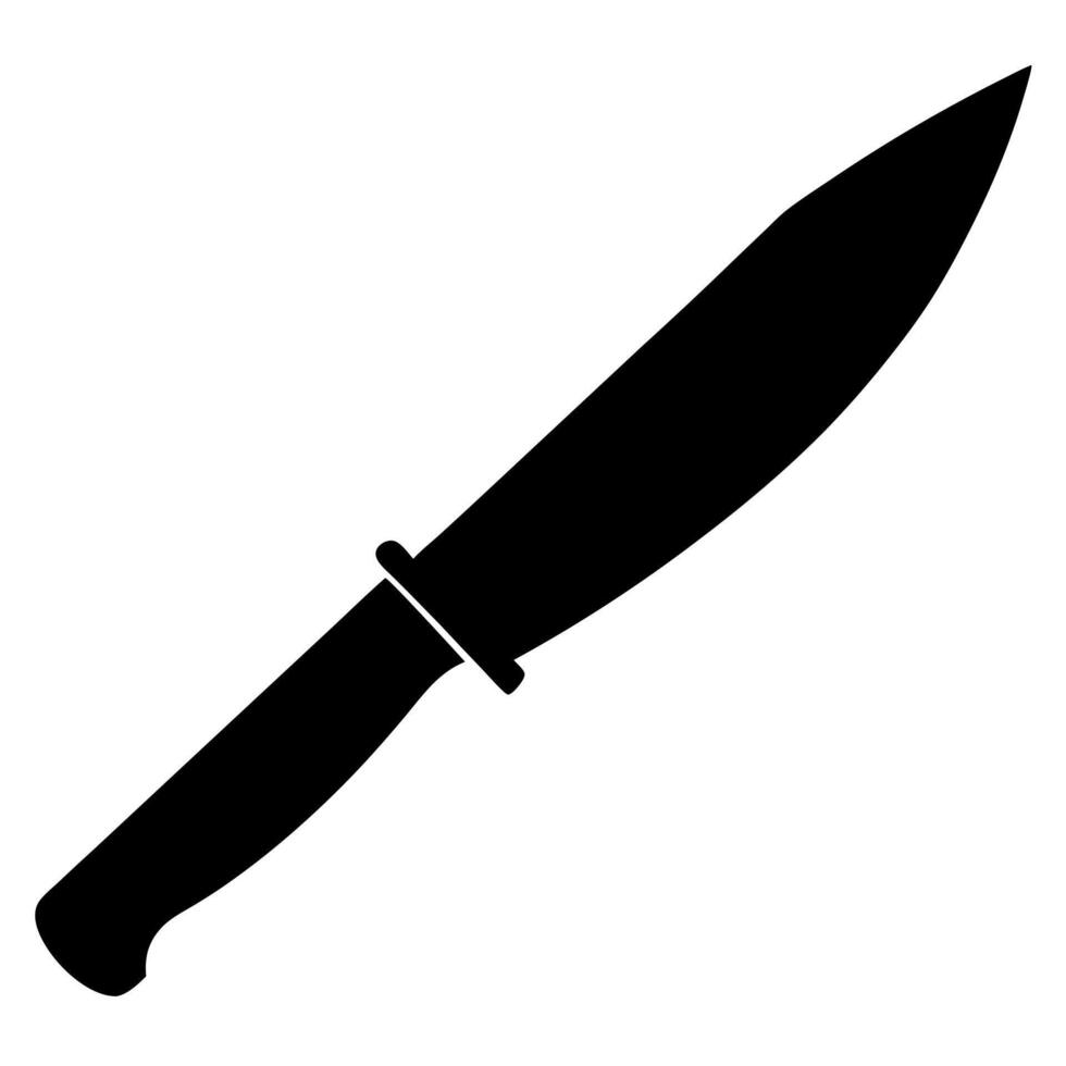 Knife silhouette illustration vector