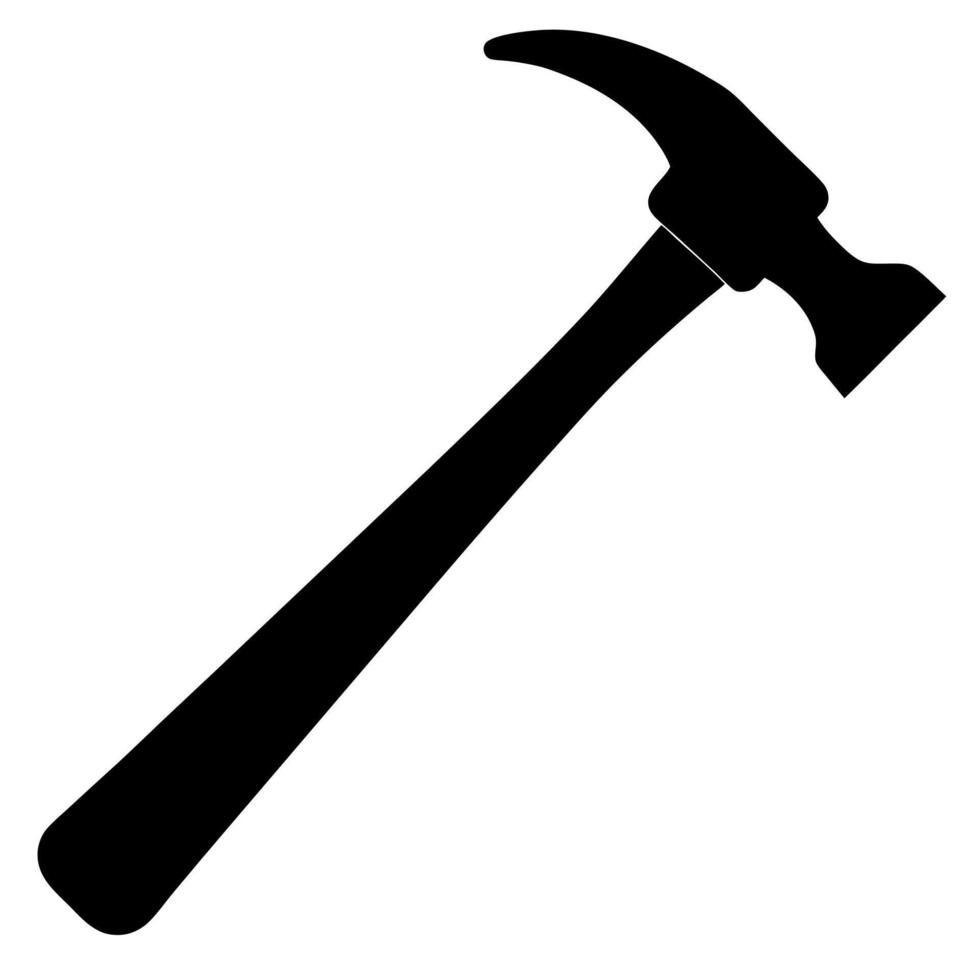 Hammer silhouette illustration vector
