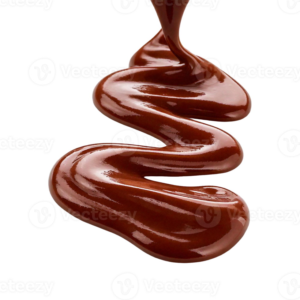 A stream of melted chocolate png