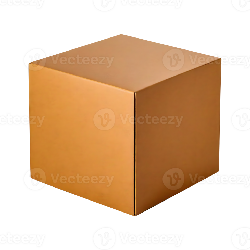 brown box with the lid closed png