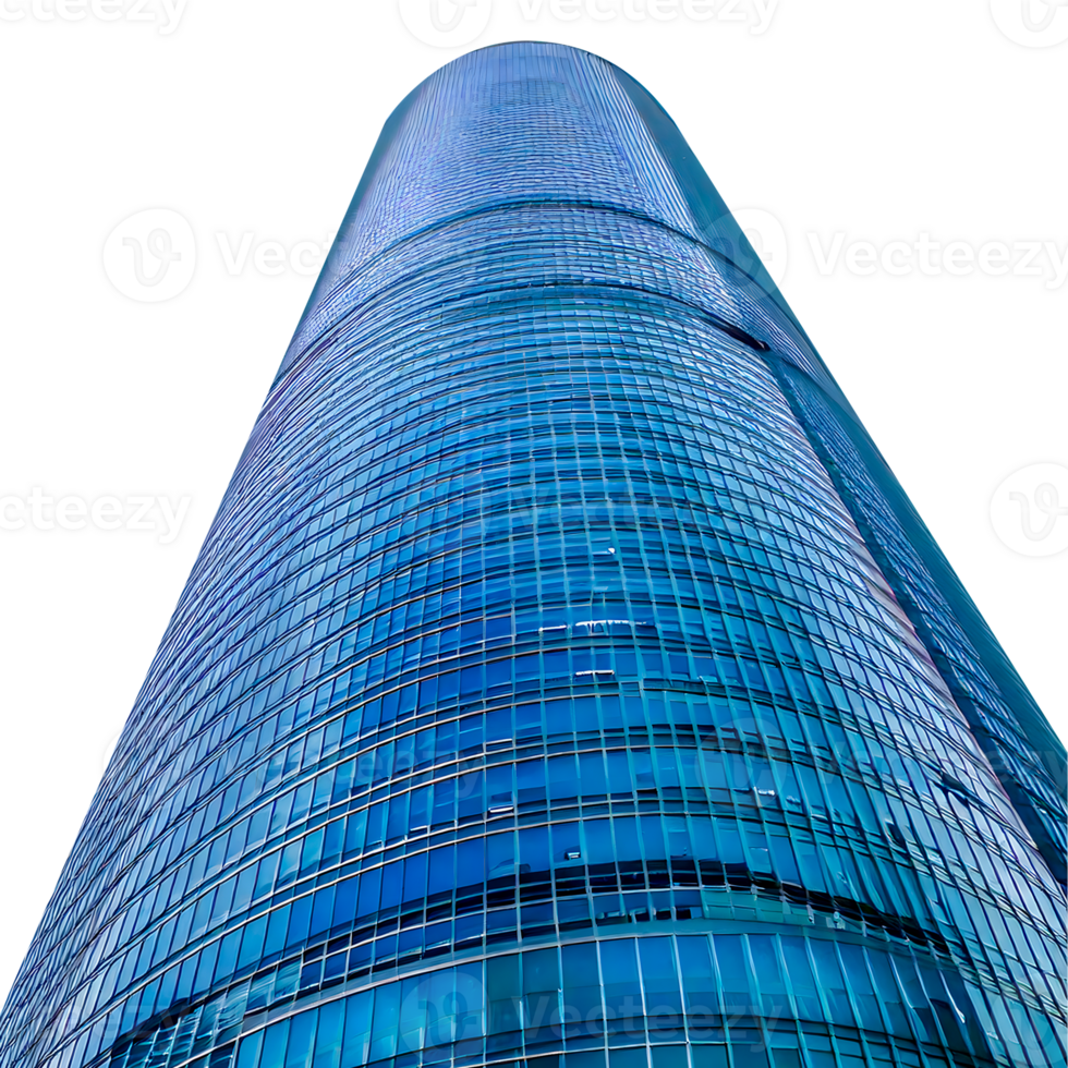 a tall building with a blue glass exterior png