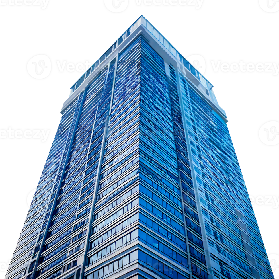 a tall building with blue windows png