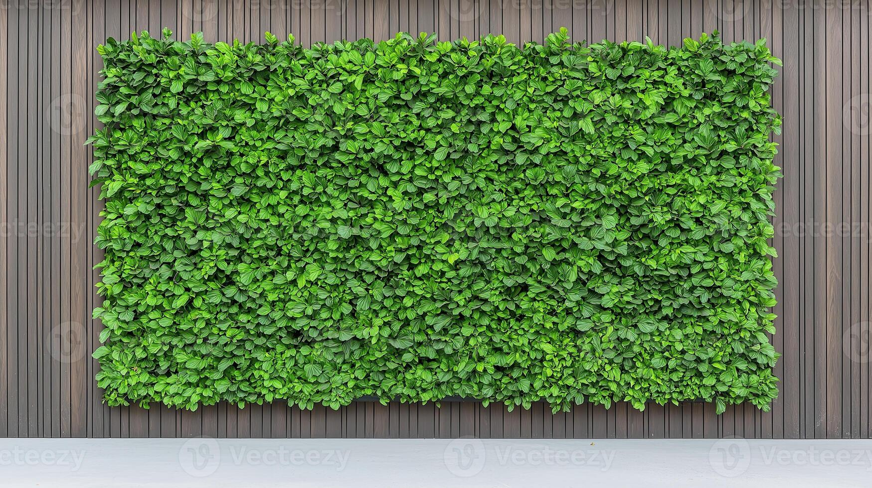 Vertical Garden With Lush Greenery Against Modern Wall Background, Urban Eco Design, Sustainable Architecture Showcase, Biophilic Interior Concept Highlighting Vertical Plant Arrangement photo
