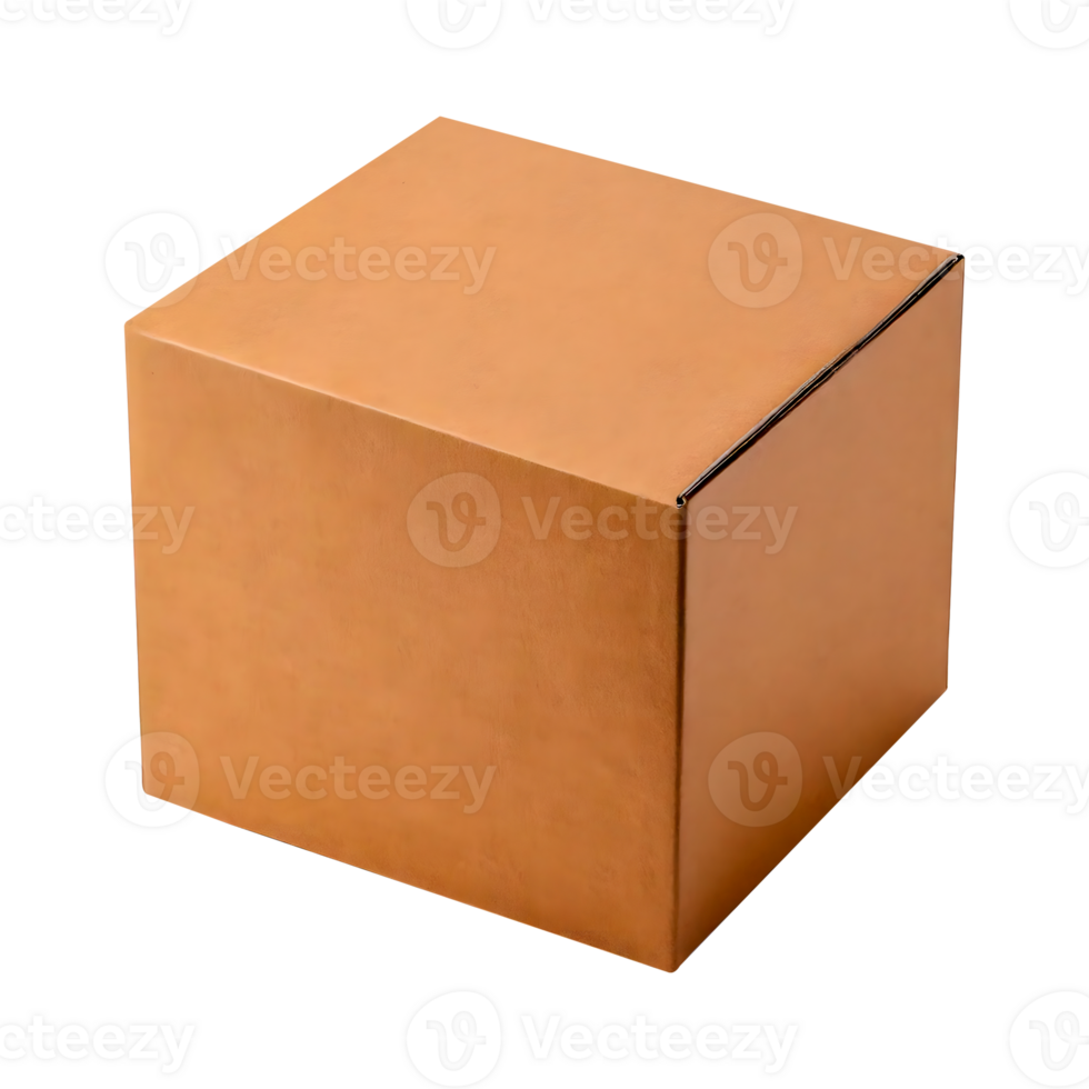 a brown box with the lid png