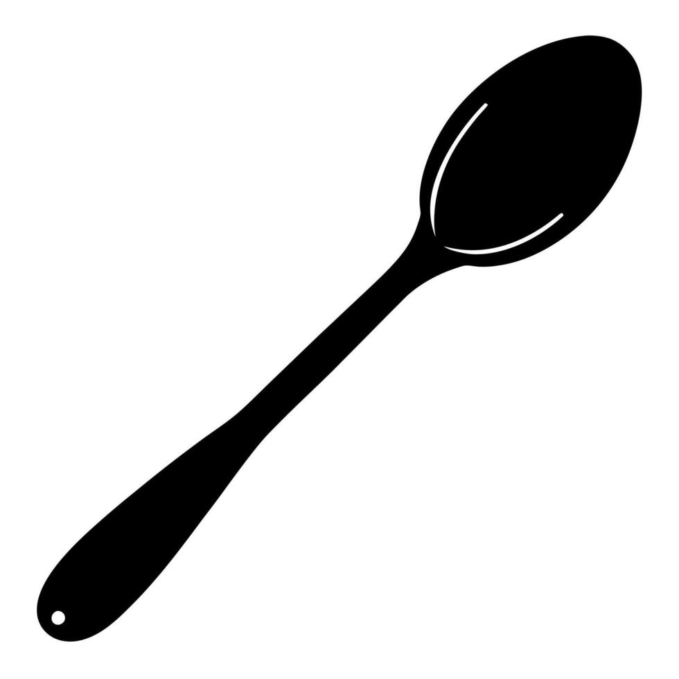 Spoon silhouette illustration vector