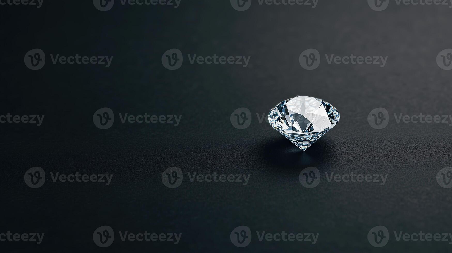 Elegant Sparkling Diamond on Black Background Symbolizing Luxury, Purity, and Wealth for High-End Jewelry and Fashion Concepts in Modern and Minimalistic Photography photo