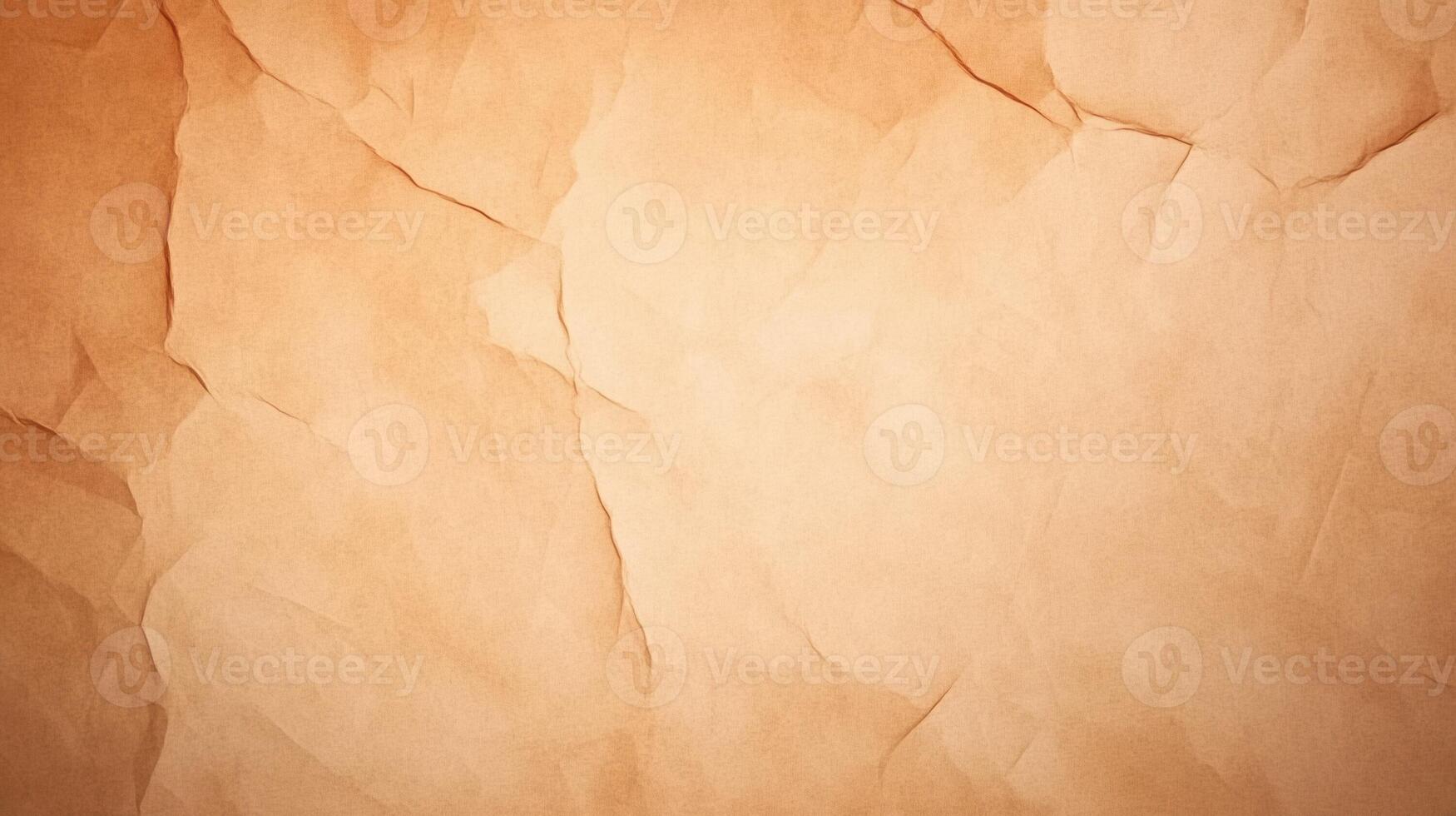 Crinkled Paper Texture with Warm Tones for Backgrounds and Artistic Design Use in Animated and Static Projects, Perfect for Vintage and Retro Style Lovers photo