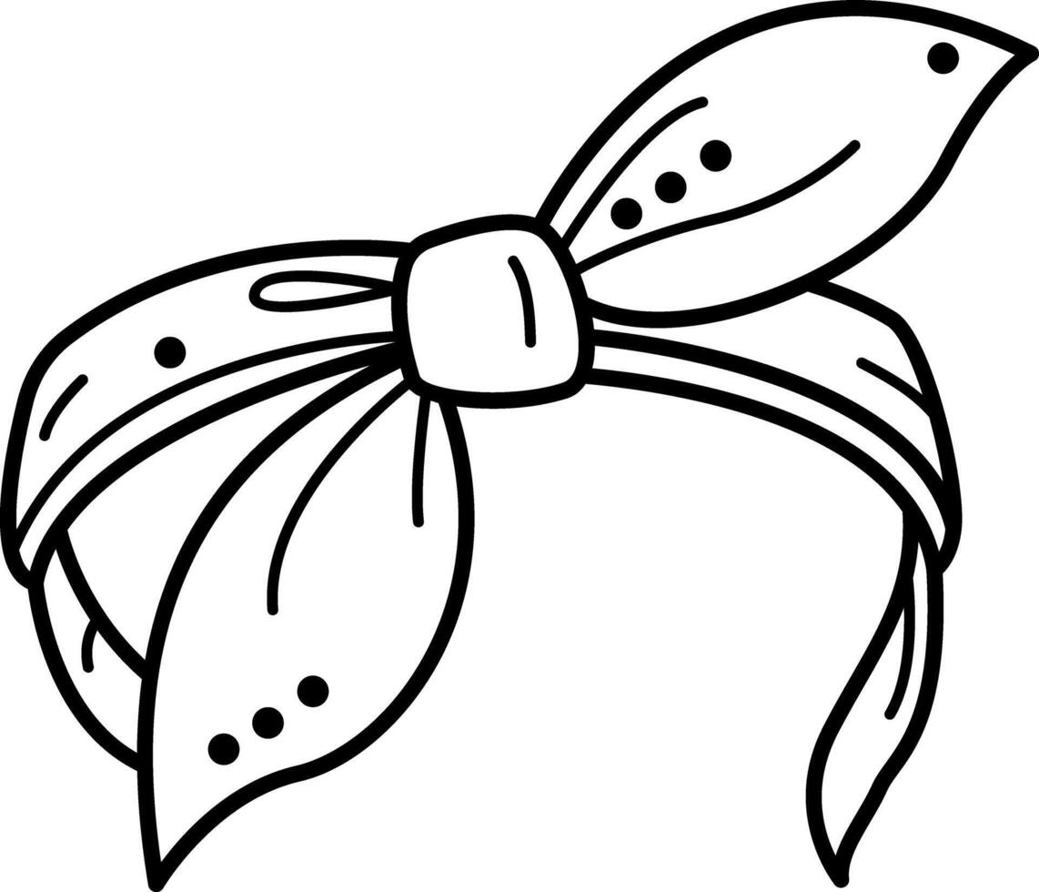 Beautiful headband icon in drawing style vector