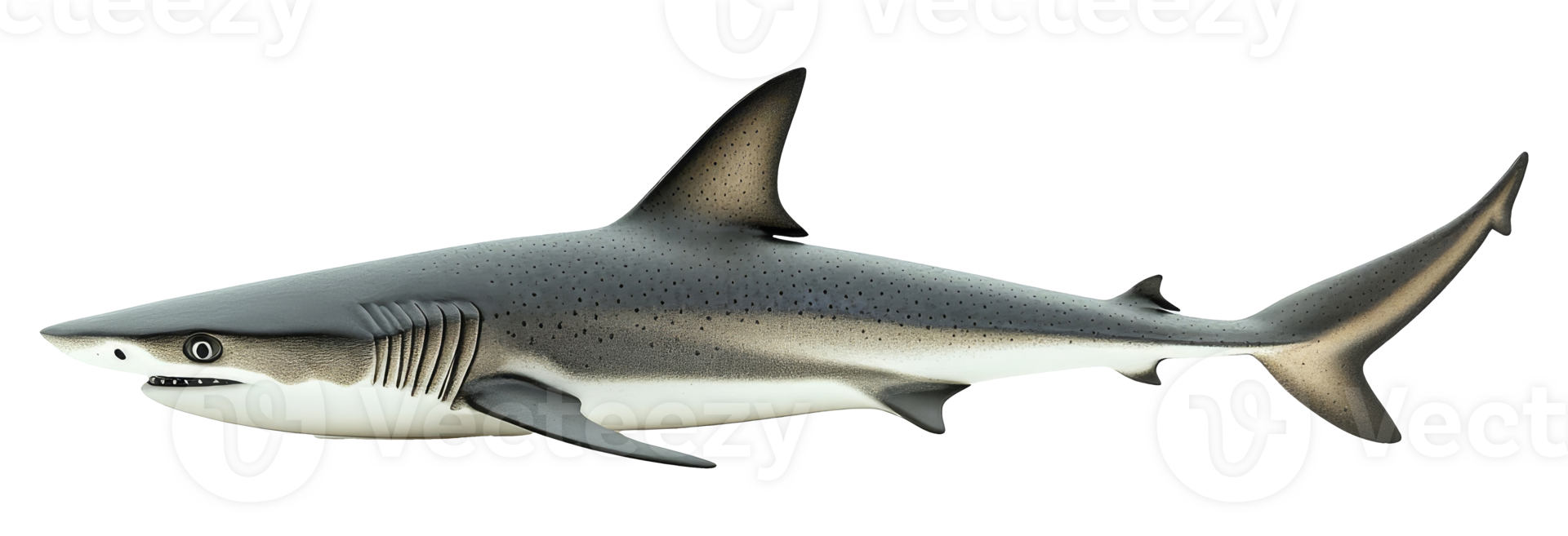 Graceful shark swimming uniquely png