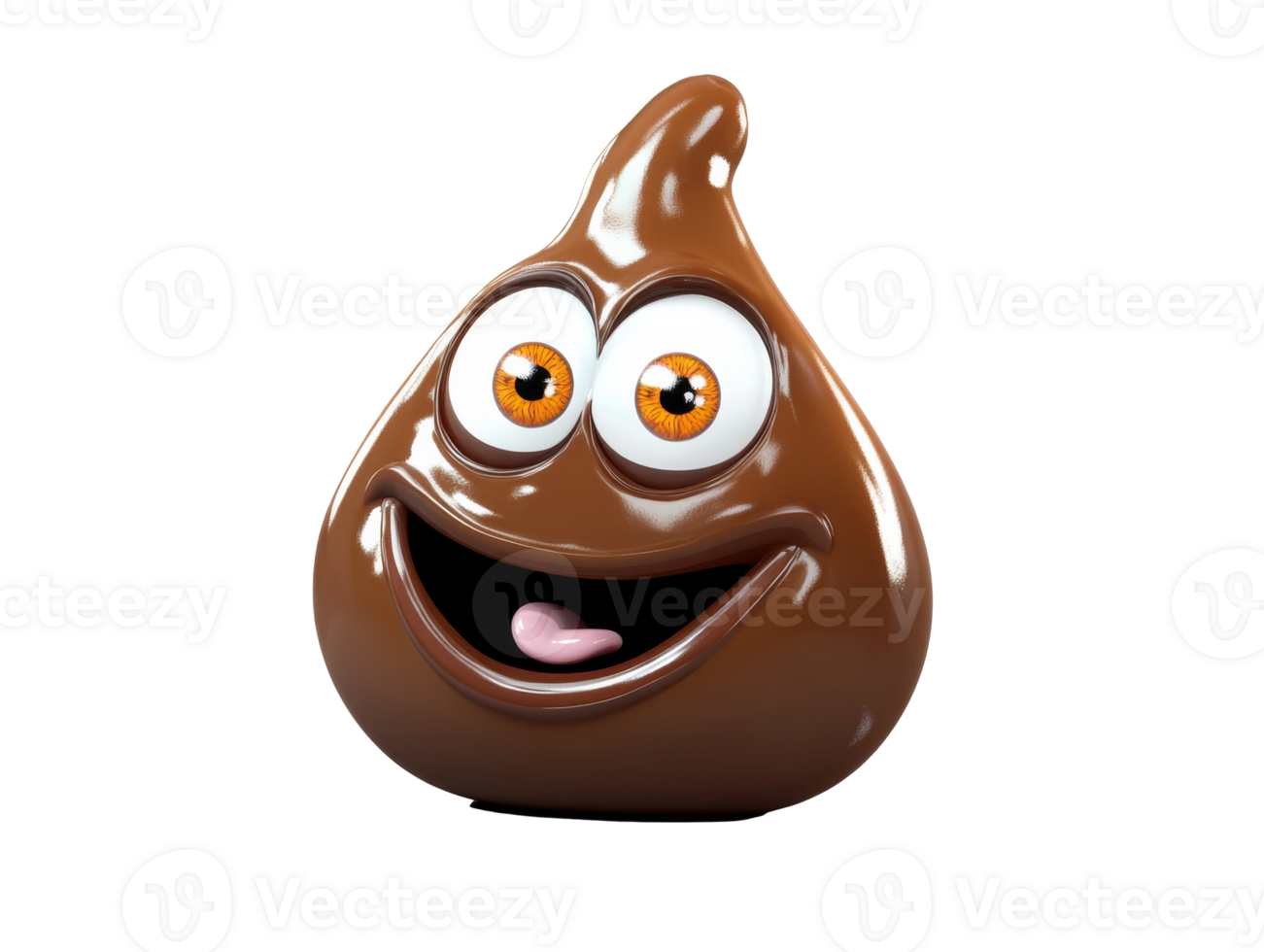 Joyful cartoon character with a smile png