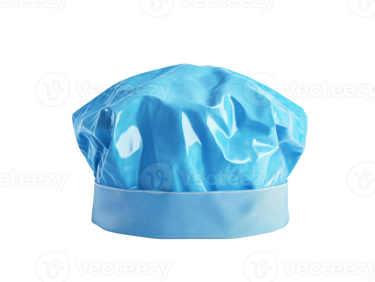 Protective blue surgical cap on a plain background png