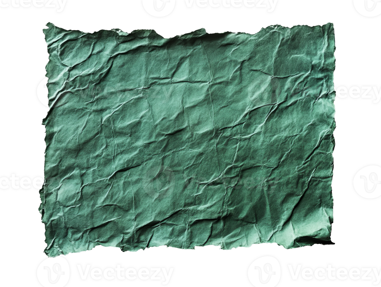 Textured green paper with a crumpled appearance png
