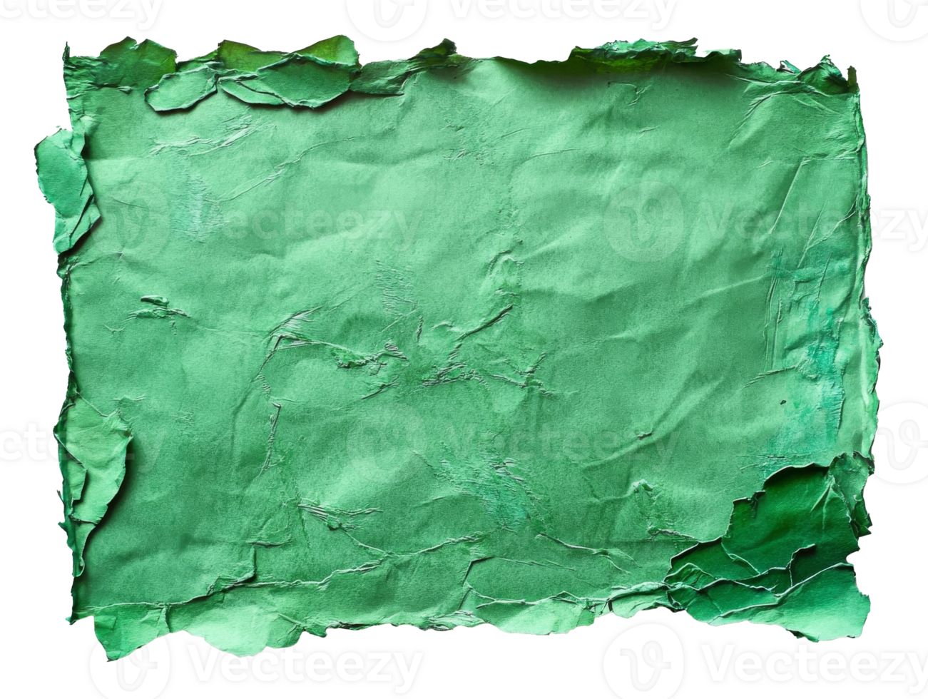 Textured green paper background for design png