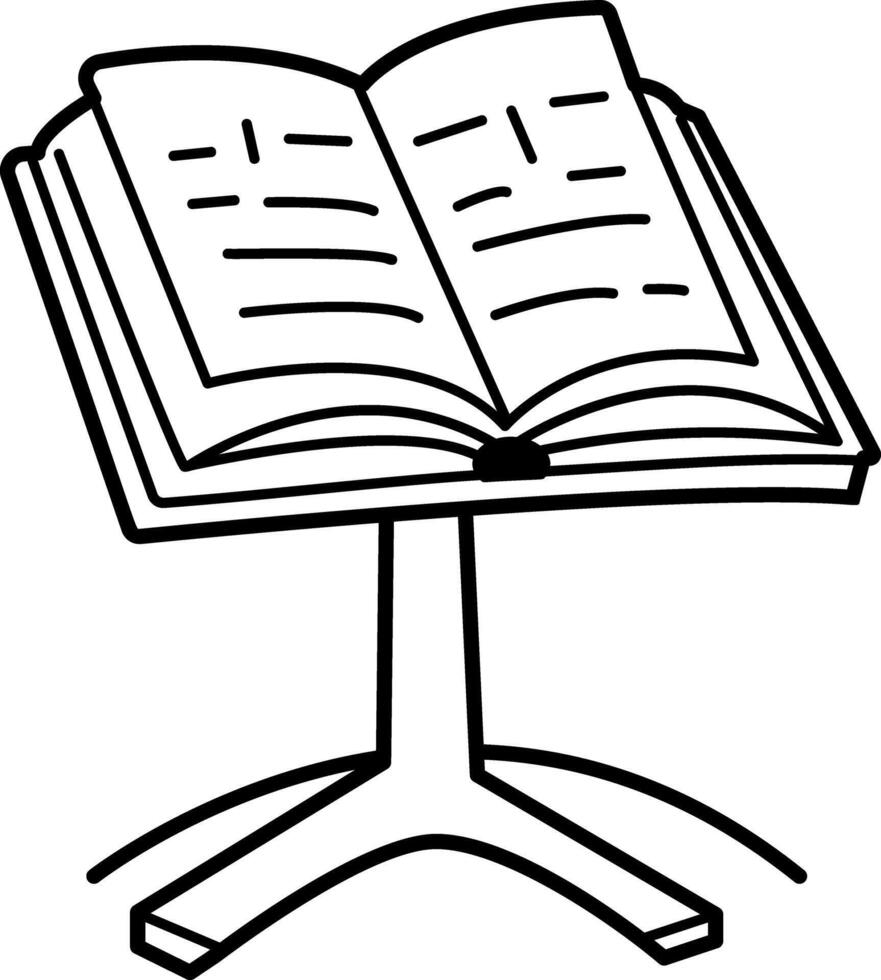 A hand drawn icon of holy bible vector