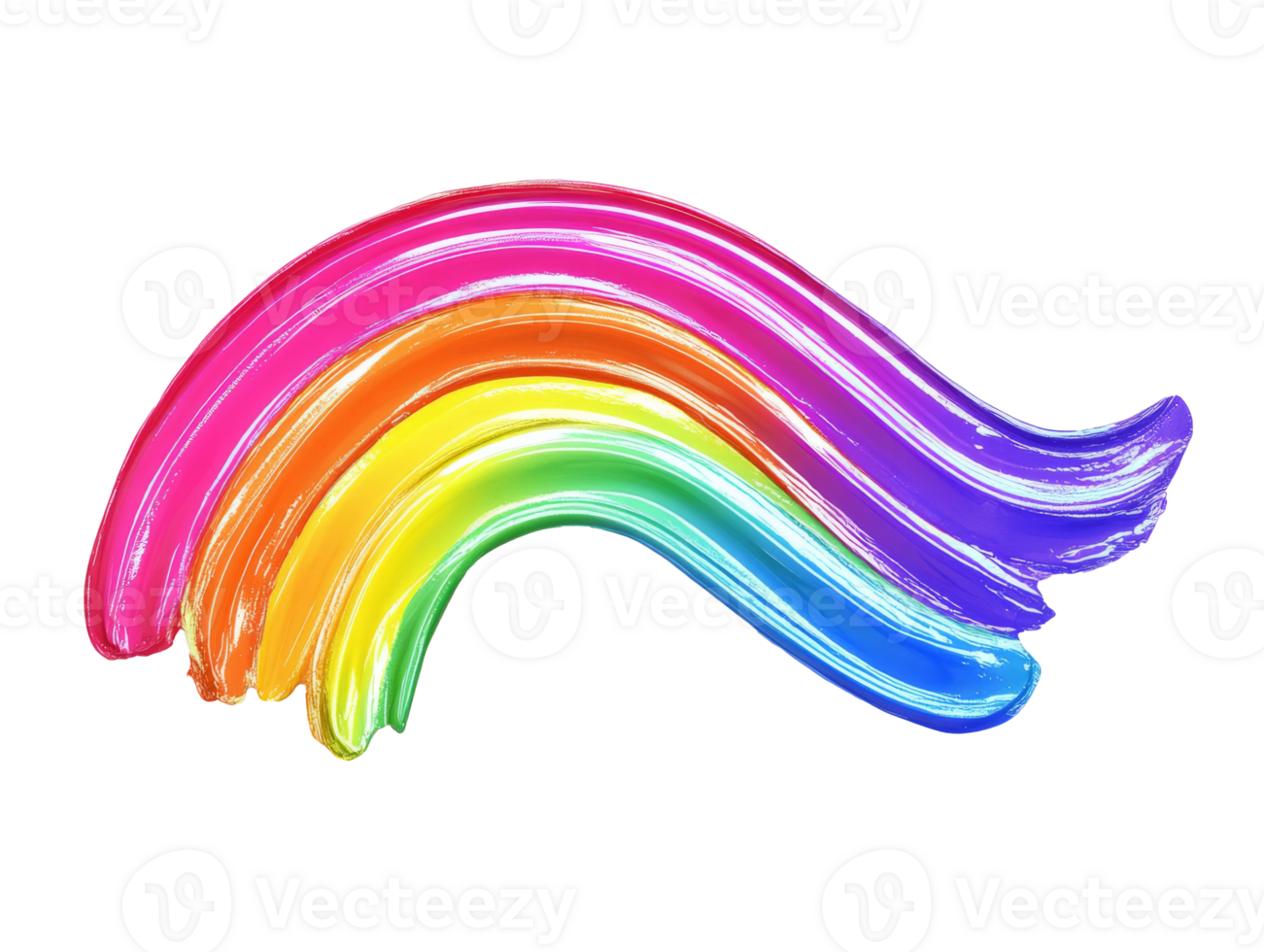 Colorful strokes on white background png