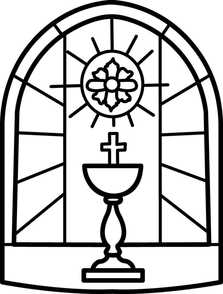 Sacrament icon in doodle style vector
