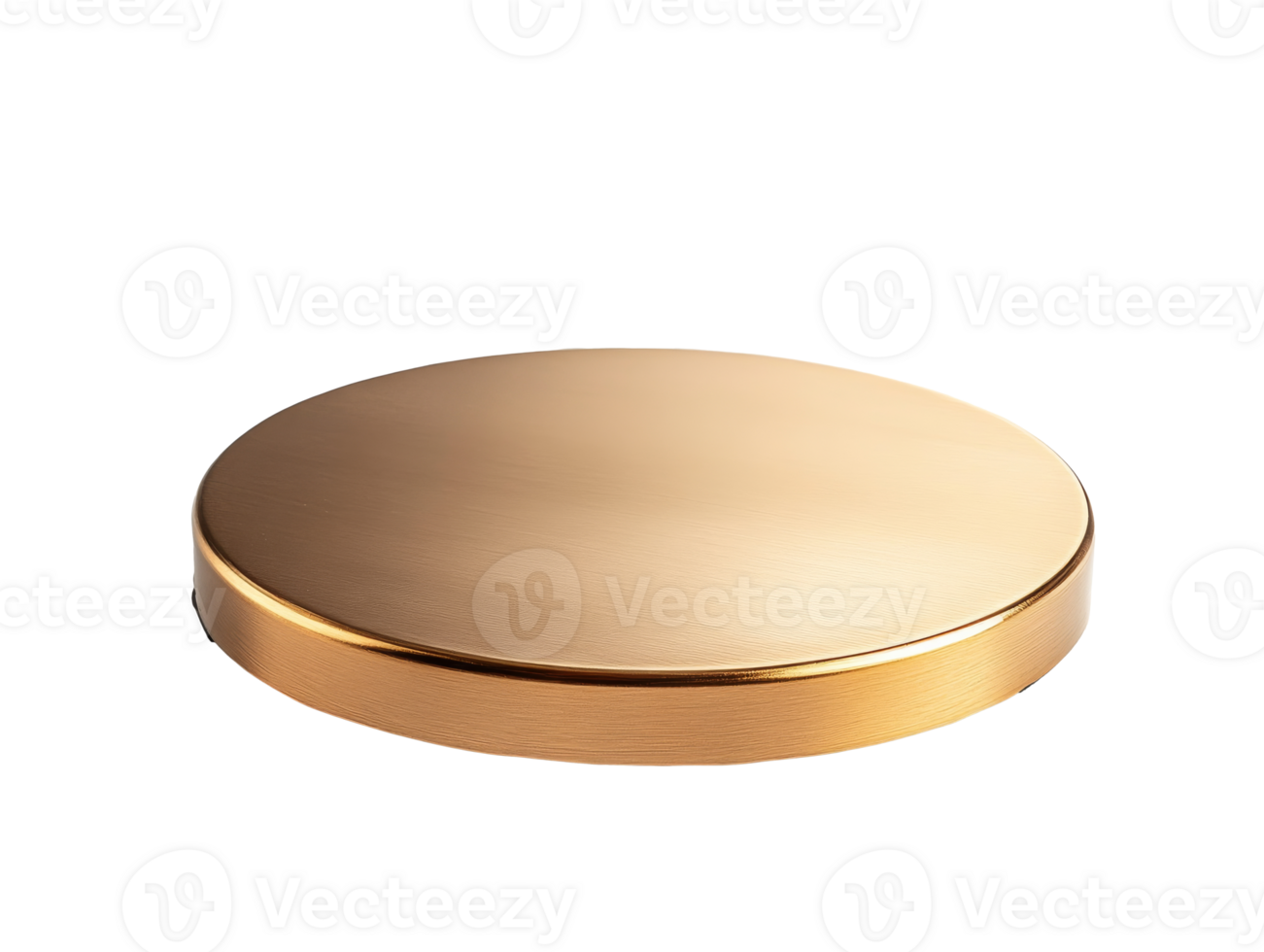 Elegant round gold tray for various occasions png