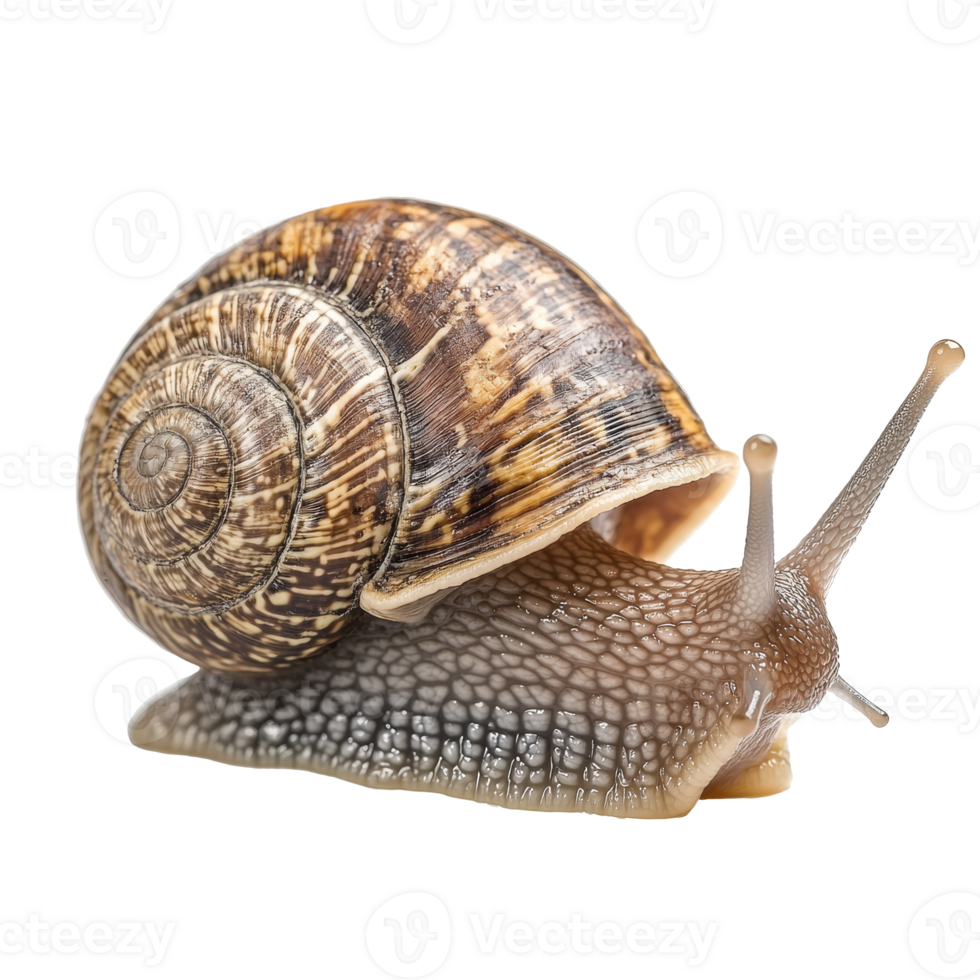 Snail gliding on a smooth surface in bright light png