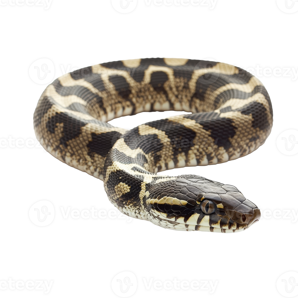 Snake with unique patterns in a studio setting png