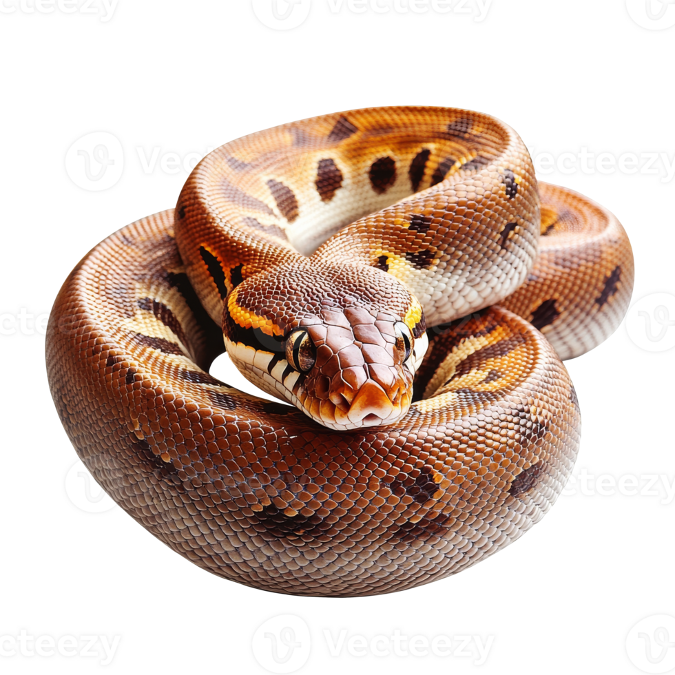 Beautiful ball python resting on a surface png