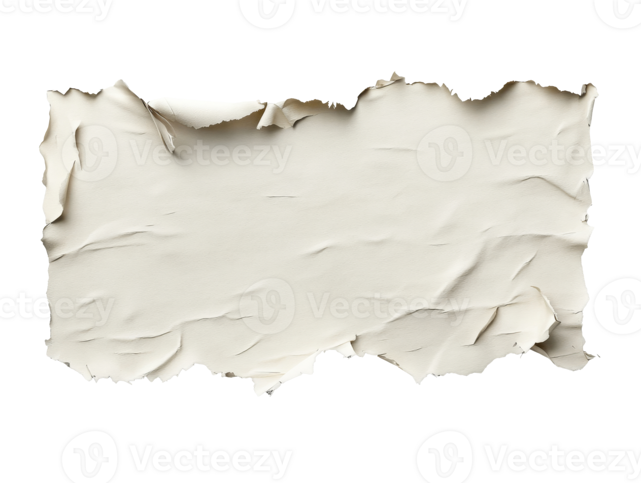 Torn white paper background with soft texture png