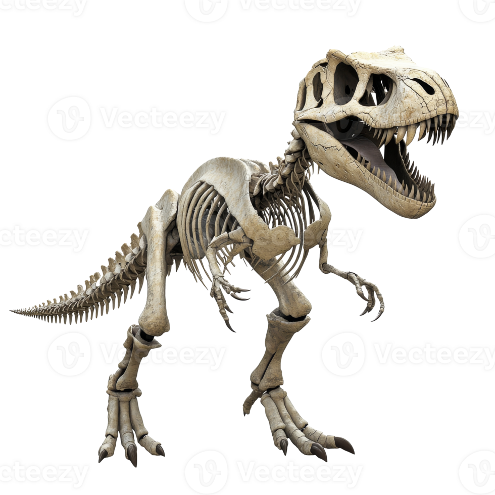 Detailed educational dinosaur model png