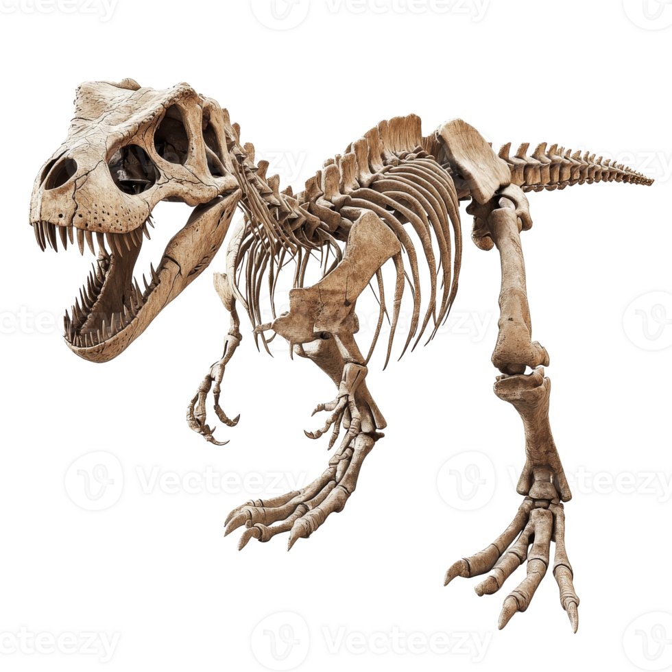 Educational display of a large dinosaur png