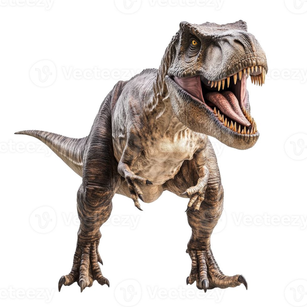 Realistic dinosaur figure in a natural pose png