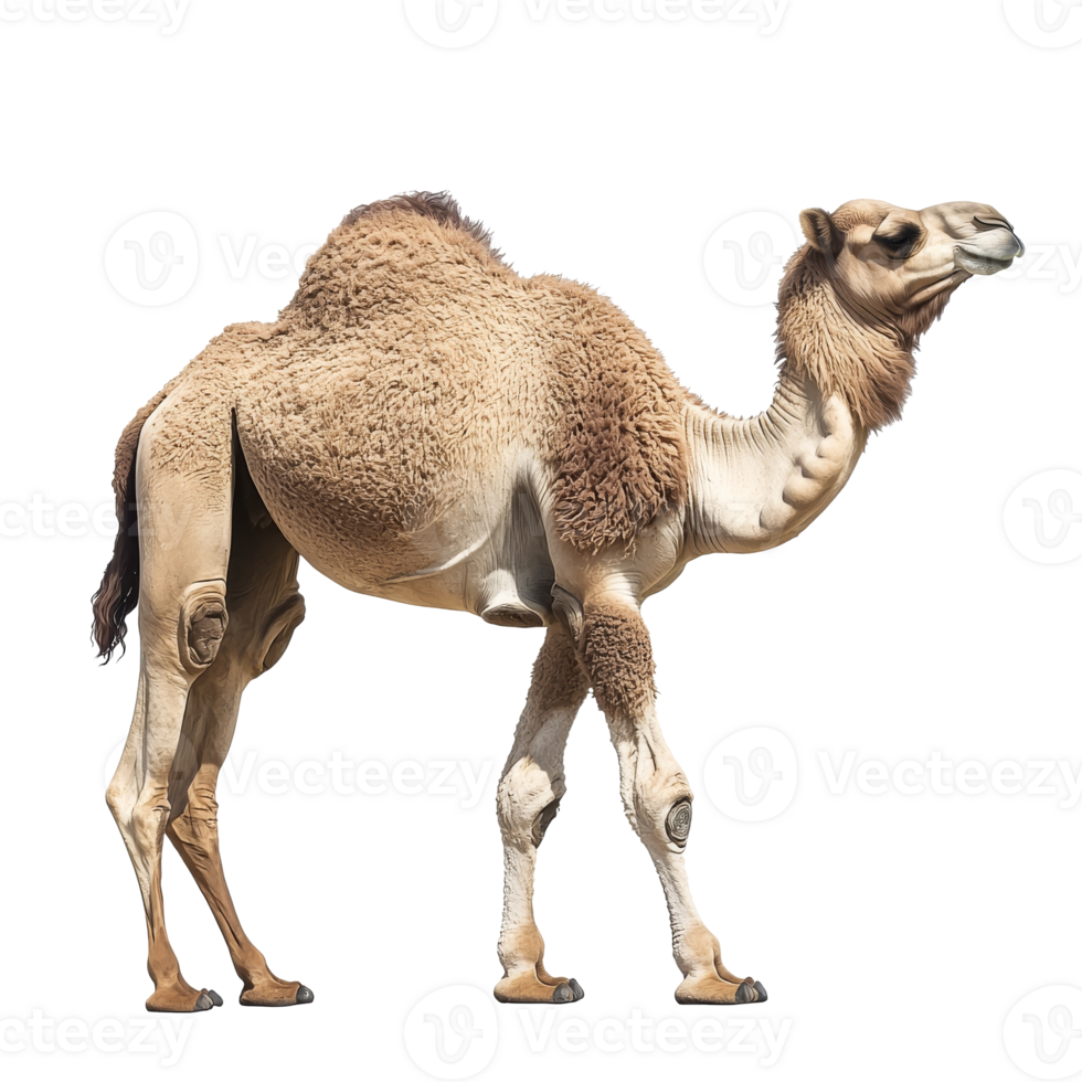 Camel standing gracefully in natural pose png