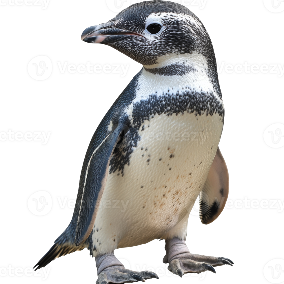 Penguin on ice in natural habitat png