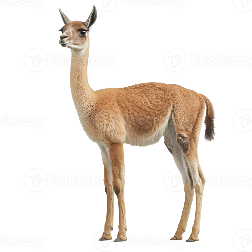 Unique South American animal standing gracefully png