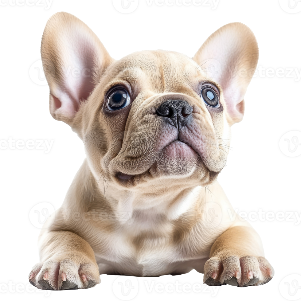Small adorable puppy with expressive eyes png