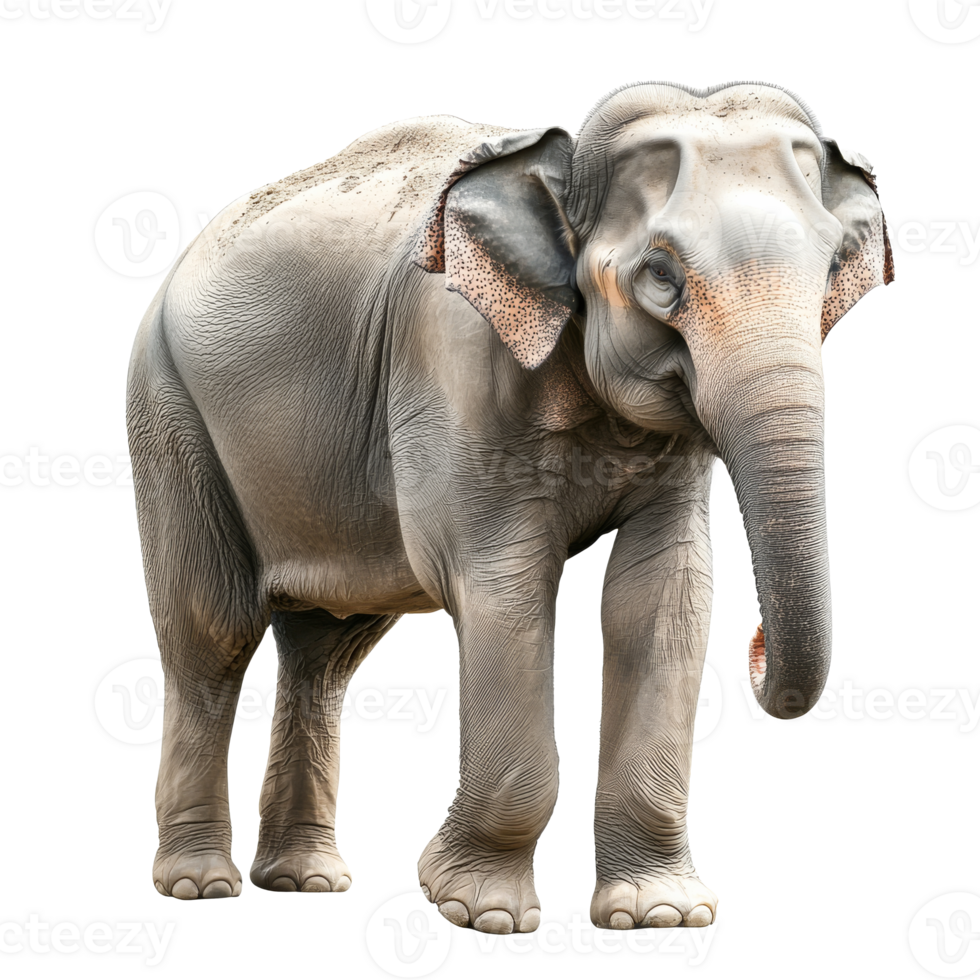 Majestic elephant walking in the wild png