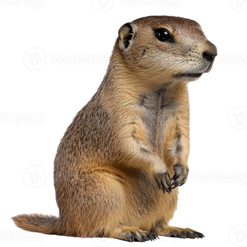 Prairie dog observing its surroundings png
