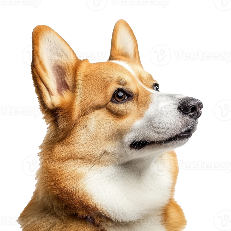 Corgi showcases its adorable profile and charm png