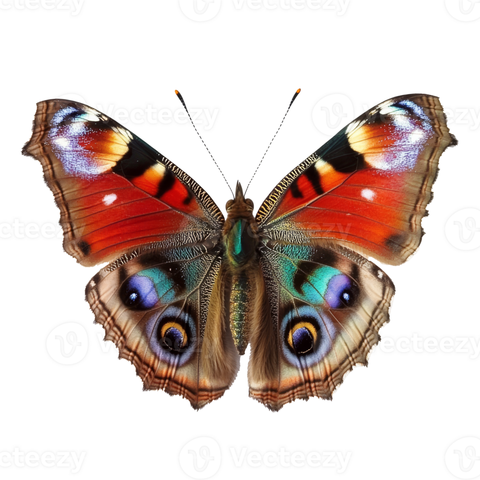 Vibrant butterfly with colorful wings png