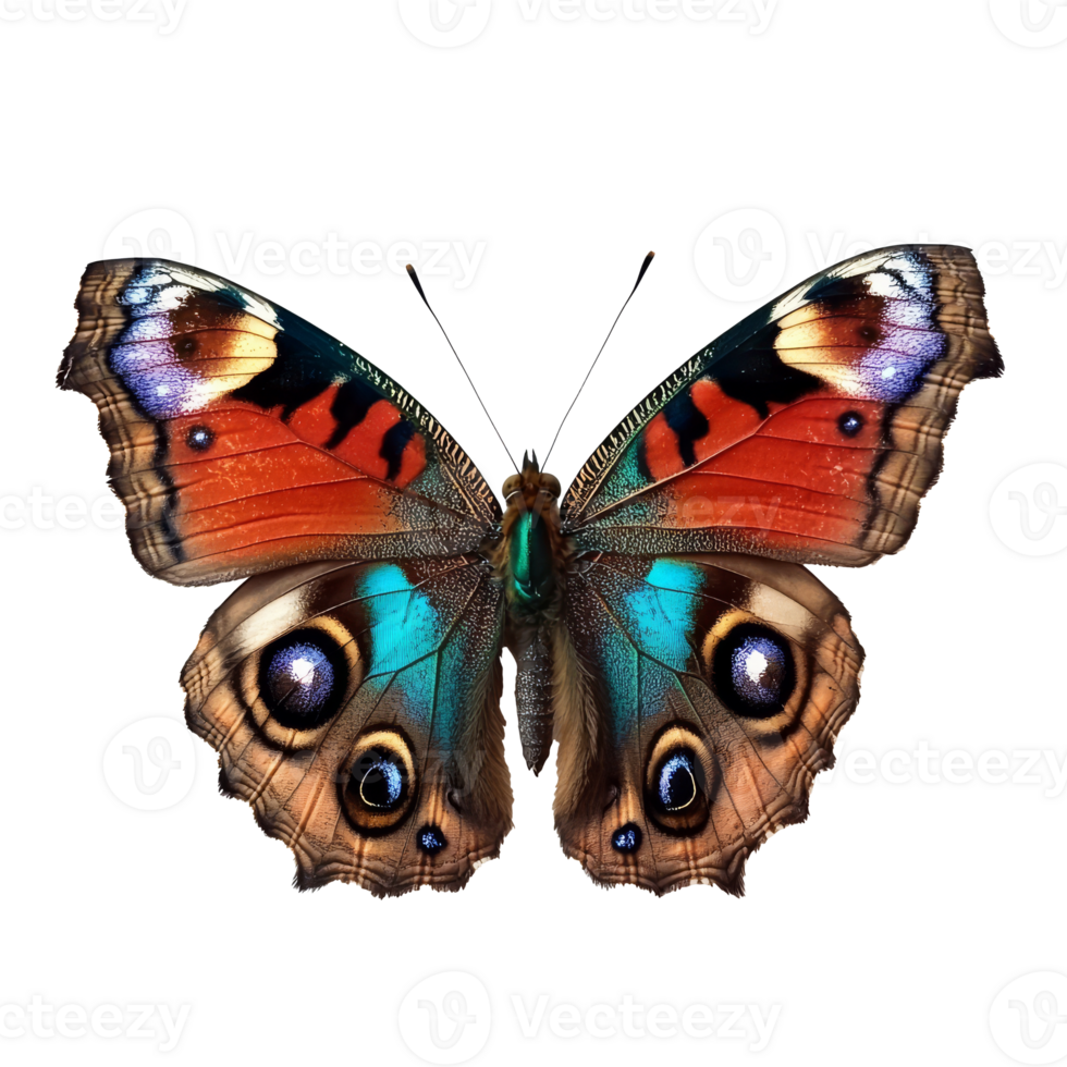 Colorful butterfly with striking wing patterns png