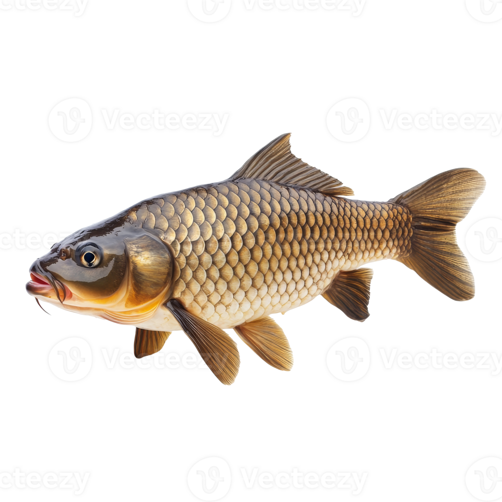 Detailed view of a freshwater fish swimming png