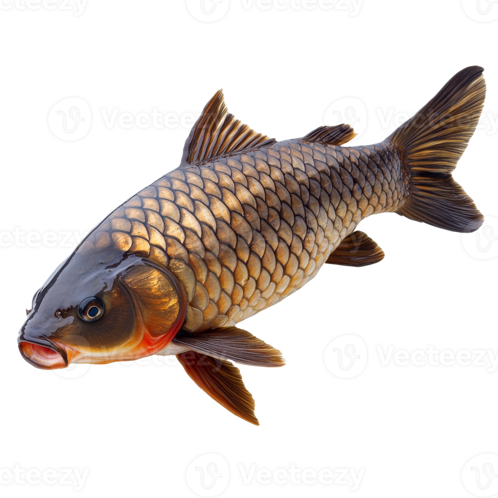 Unique freshwater fish captured in close detail png