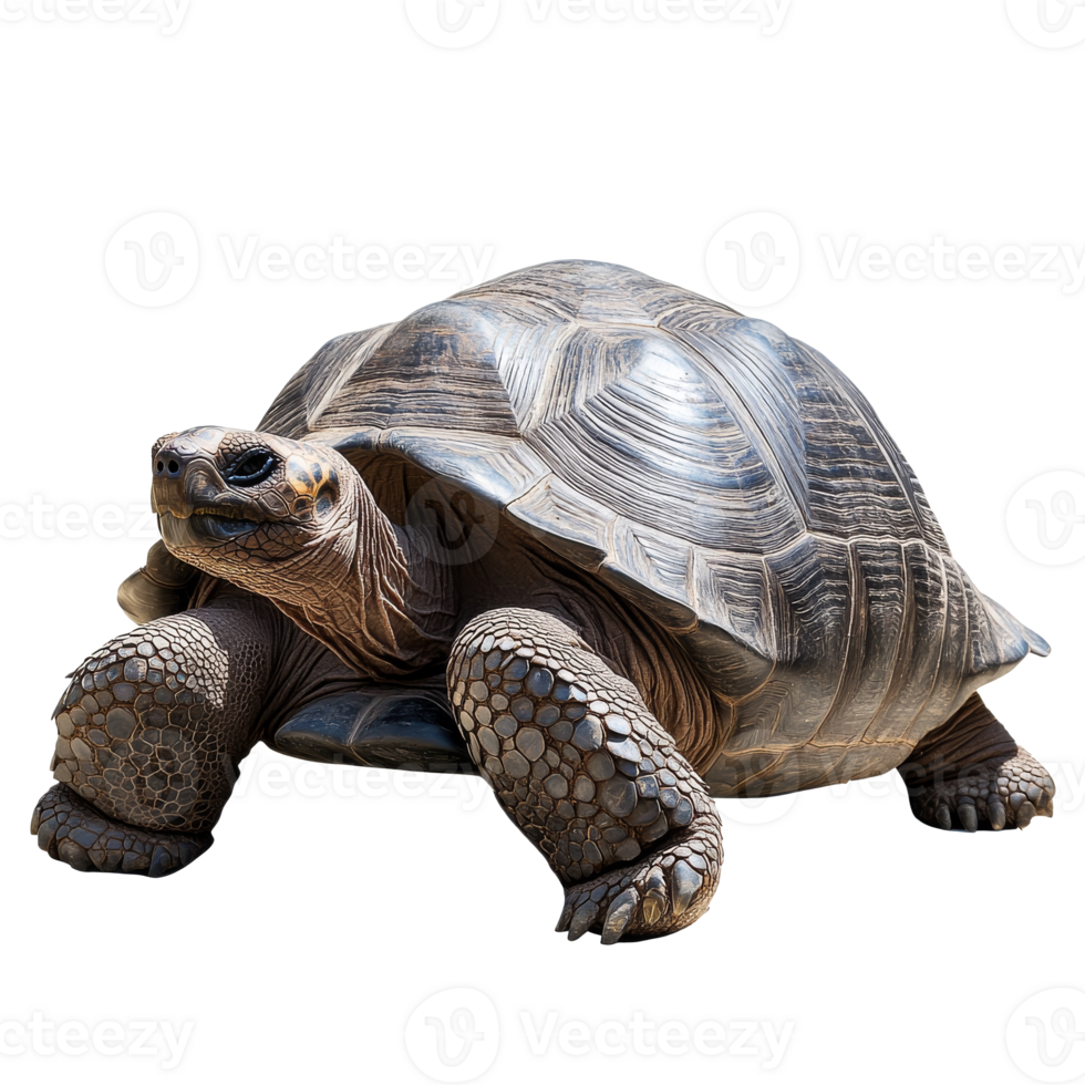 Large tortoise walking in natural environment png