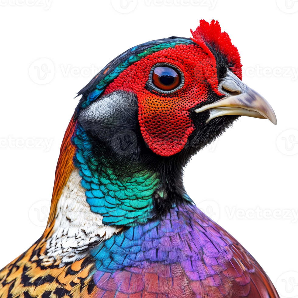 Vibrant pheasant near its habitat png