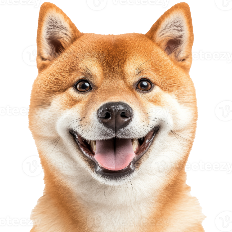 sorridente Shiba inu com alegre expressão png