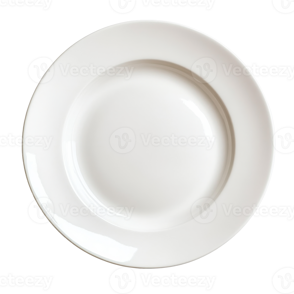 Simple white plate on a clean surface png