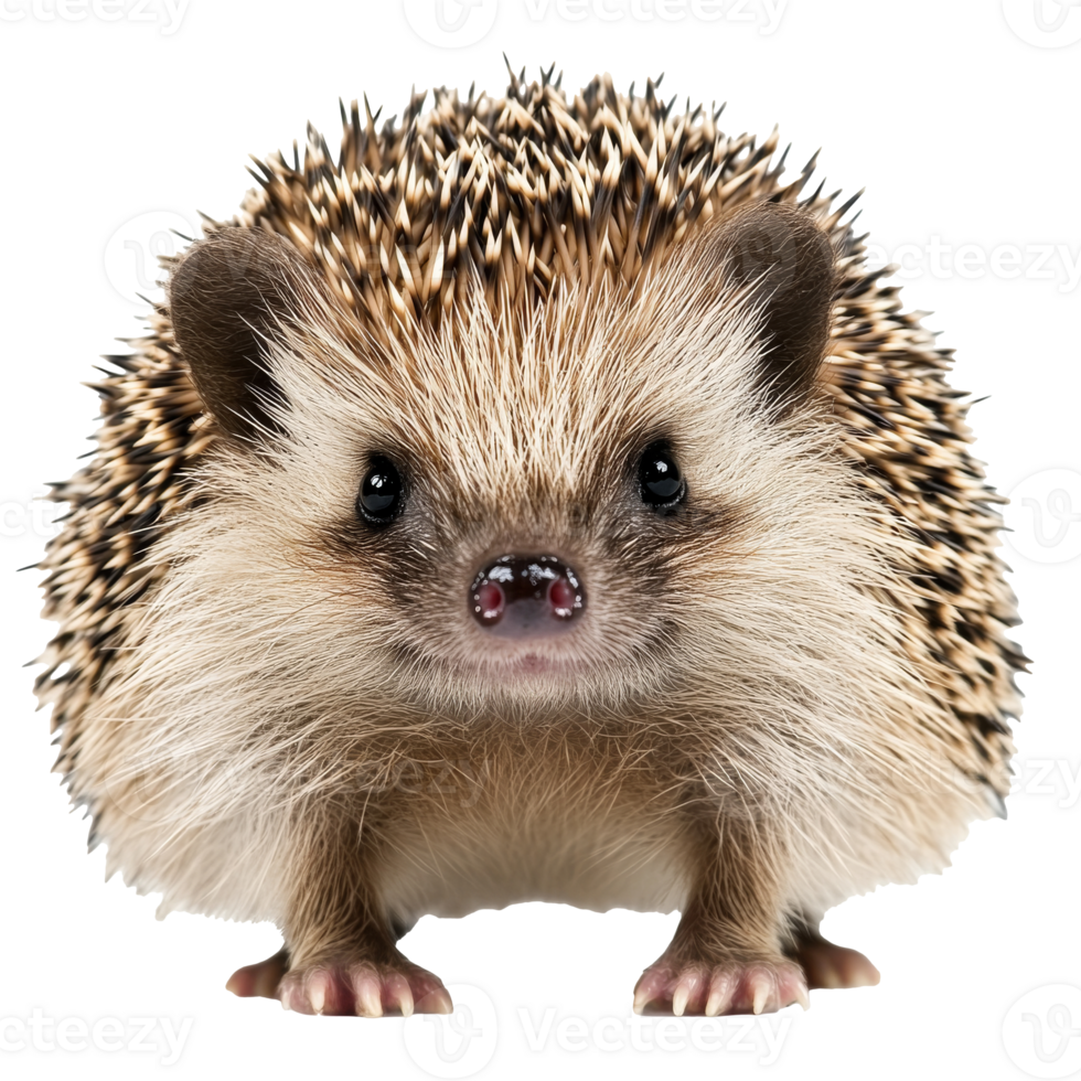 Cute hedgehog posing for a close up shot png