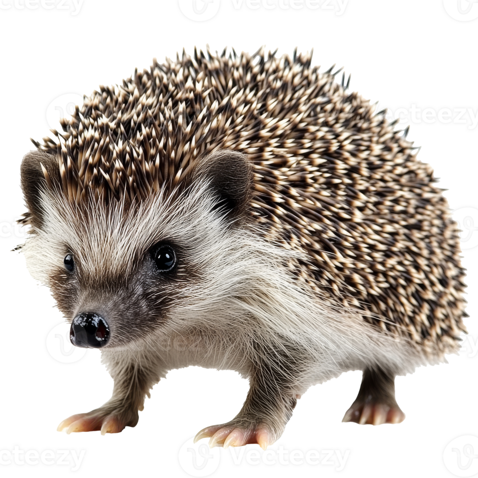 Cute hedgehog exploring its surroundings png