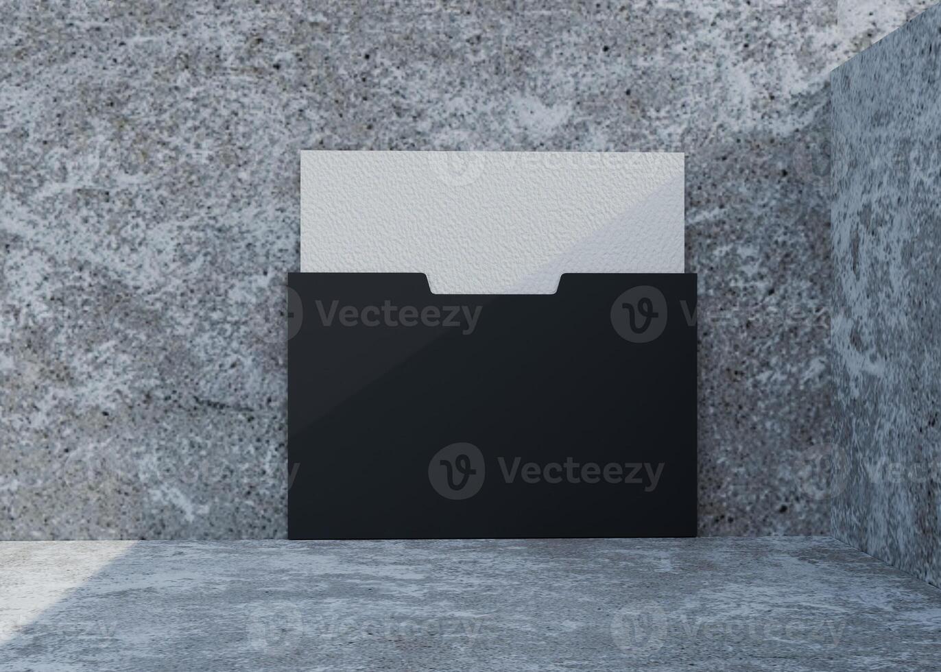 Folder with Greeting Card photo
